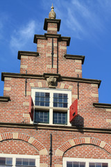 traditional dutch crow stepped gable
