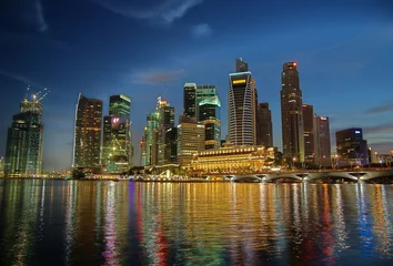 Zelfklevend Fotobehang Singapore skyline © Christian Haessler