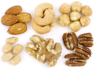 Assortment of roasted and salted mixed nuts