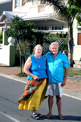 Couple infront of House