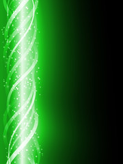 Fototapeta na wymiar Green Colorful Glowing Lines Background.