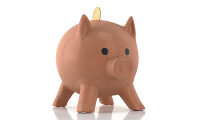 Porcelain piggy bank pigs for money