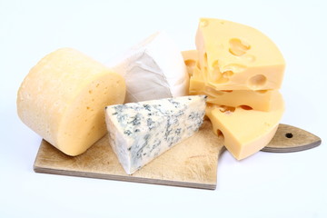 Various types of cheese