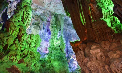 Poster reed flute cave guilin guangxi china © gringos