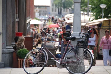 Türaufkleber Fahrrad in Amsterdam © Eric Fahrner