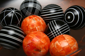 9 wood balls