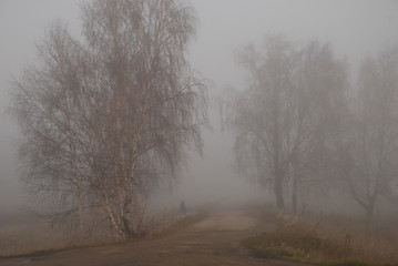 Obraz na płótnie Canvas The Fog In Russia