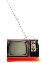 Vintage Television with Antenna