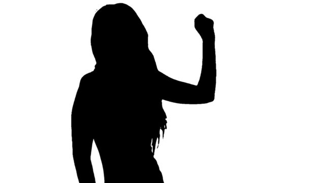 sexy woman dances and teases