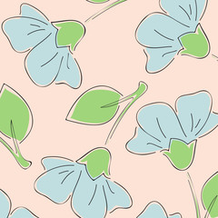 Seamless floral background pattern