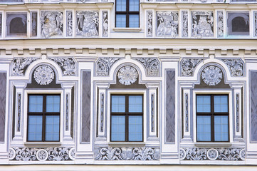Fototapeta na wymiar Trebon facade