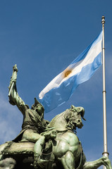 Manuel Belgrano monument, the creator of the argentinian flag.