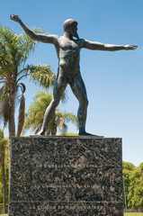 Statue at Greece square, Buenos Aires, Argentina