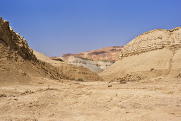 Fototapeta na wymiar The Perazim canyon. Judean Desert nature reserve, Israel.