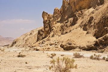 The Perazim canyon. Judean Desert nature reserve, Israel.