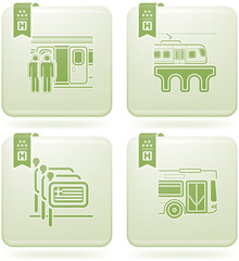 Olivine 2D Squared Icons Set: Hotel