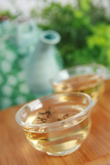 Obraz na płótnie Canvas cup with jasmine tea