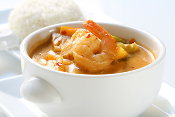Thai Pineapple Curry with Shrimp