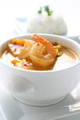 Thai Pineapple Curry with Shrimp
