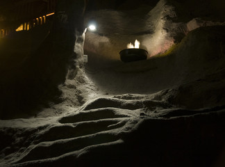 Obraz premium Kopalnia soli kamiennej. Wieliczka