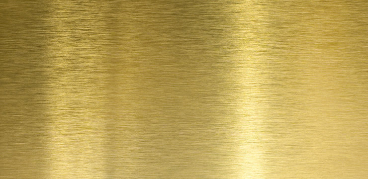 High quality brushed brass texture with light reflection