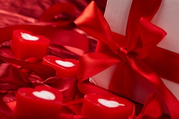 Romantic  candles with gift