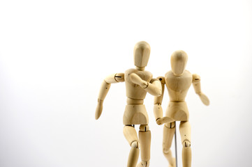 Crossing the finish line (landscape orientation)