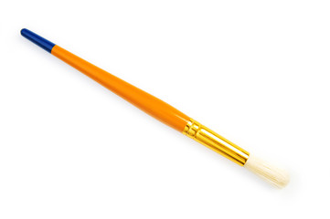 Artists brush isolated on the white background