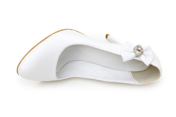 Woman shoes isolated on the white background
