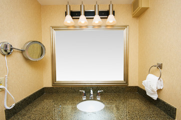 Sink in the bathroom