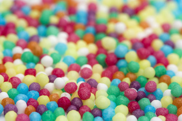 background of colorful candy sprinkles