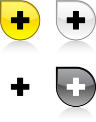 Fototapeta premium Switzerland button.