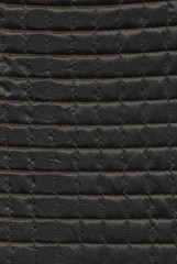Black fabric with squared texture