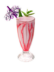 refreshing  fruit cocktail isolated