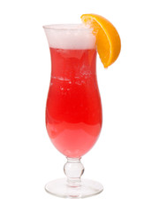 tropical cerise  cocktail isolated