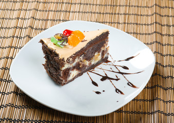 chocolate cake.sweet dessert