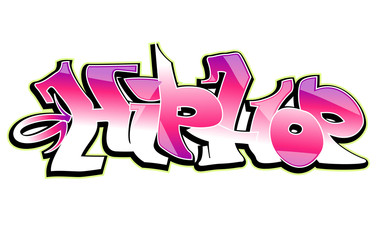 Graffiti vector design. Hip-hop