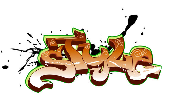 Graffiti vector design. Style