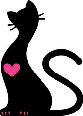 kitten in love