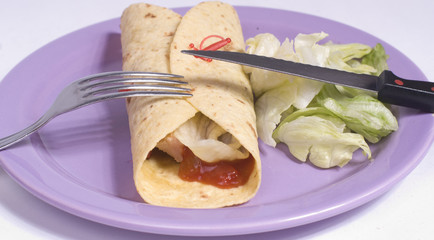 assiette et plat mexicain