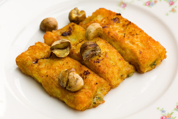 Käse - Kroketten mit Kastanien