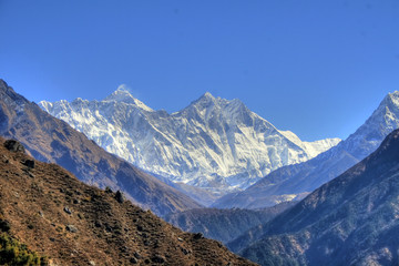 Fototapeta premium Nepal / Himalaya - Lhotse & Mount Everest