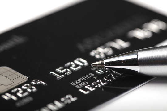 Black Credit Card Close-up