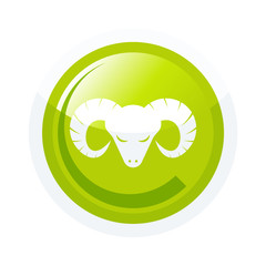 widder steinbock symbol zeichen button