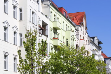 Sanierte Häuserzeile
