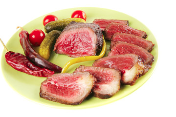 meat slices and chunk