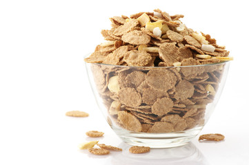 Breakfast cereal in bowl