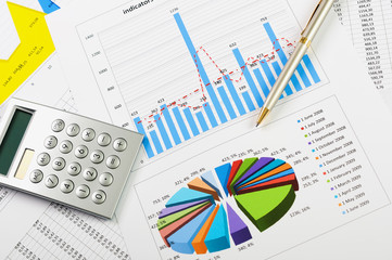 charts and graphs of sales