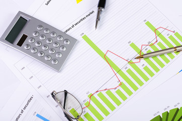 charts and graphs of sales