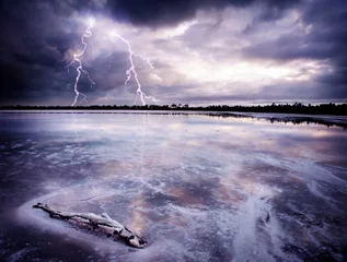 Zelfklevend Fotobehang Salt Lake Storm © Kwest